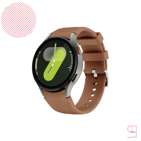 Galaxy Watch Leather & Silicone Strap