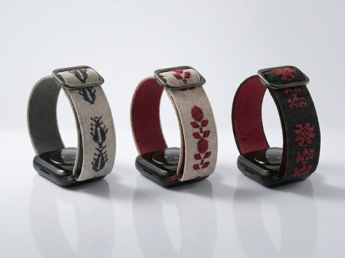 Naqsh Collection - Bundle of 3 Tatreez (Embroidery) Watch Straps - Image 2