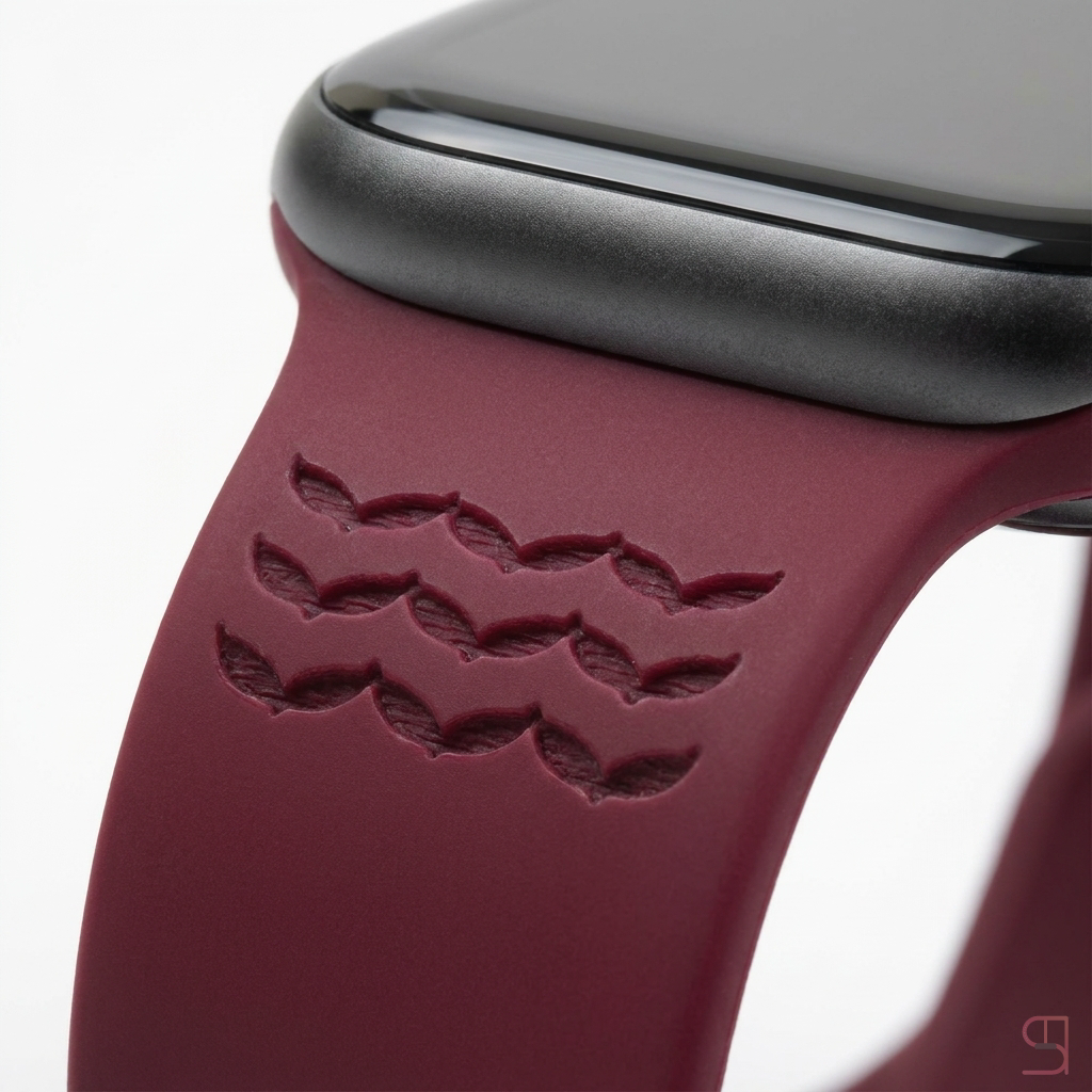 Jordan National Team Apple Watch Strap - Nashmi Burgundy Edition - Image 3