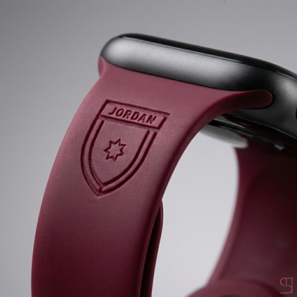 Jordan National Team Apple Watch Strap - Nashmi Burgundy Edition